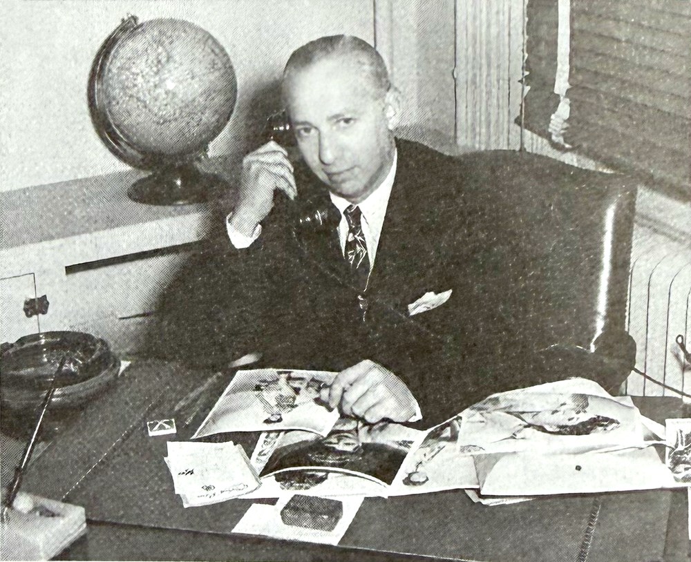 Barney Josephson at his desk