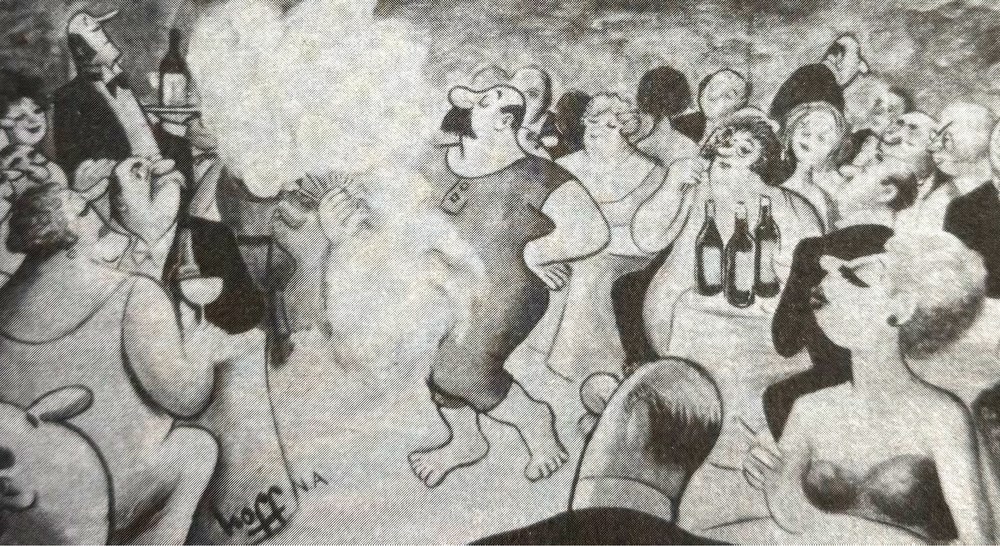 Fan Dance, mural by Syd Hoff