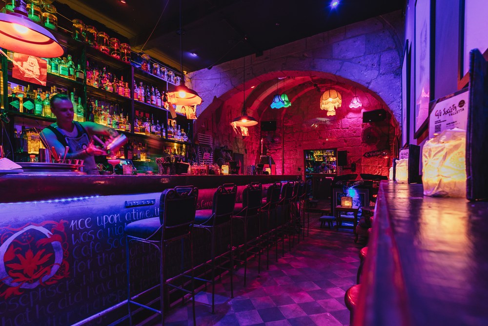 Inside Cafe Society Valletta